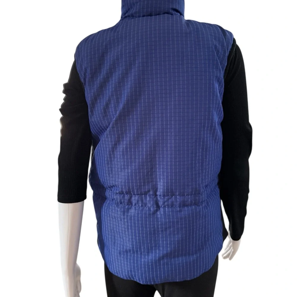 The North Face Blue and Black Quilted Vest